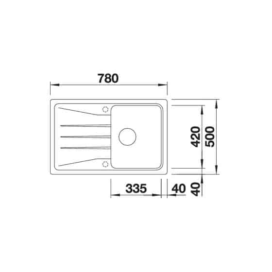 Blanco Sona 45S Silgranit