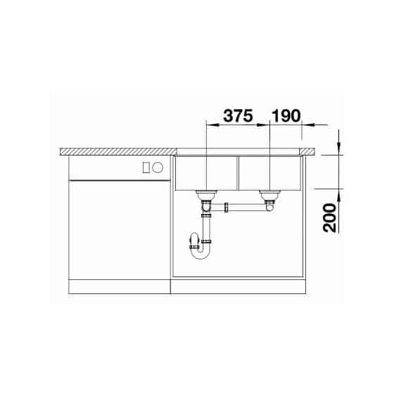 Blanco Subline 350/350-U Silgranit Blanco Subline 350/350-U Silgranit