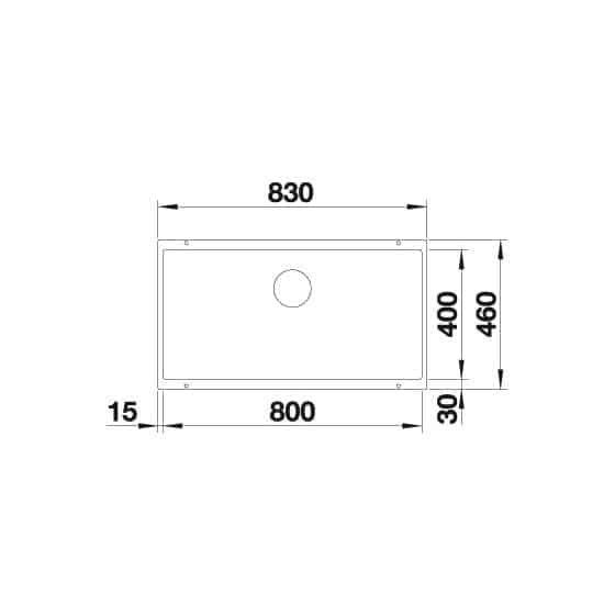 Blanco Subline 800-U Silgranit