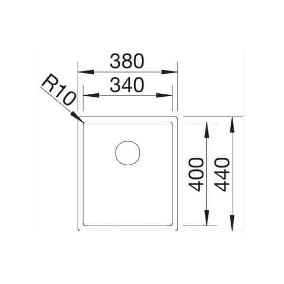 Blanco Claron 340-U Durinox