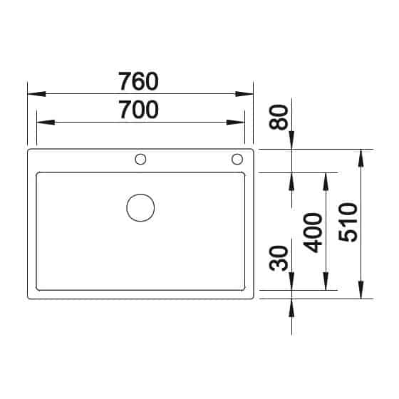 Blanco Claron 700-IF/A Inox InFino