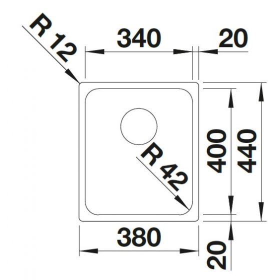 Blanco Solis 340-U Inox InFino Blanco Solis 340-U Inox InFino