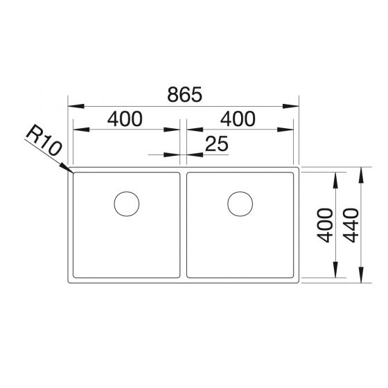 Blanco Claron 400/400-IF Inox InFino Blanco Claron 400/400-IF Inox InFino
