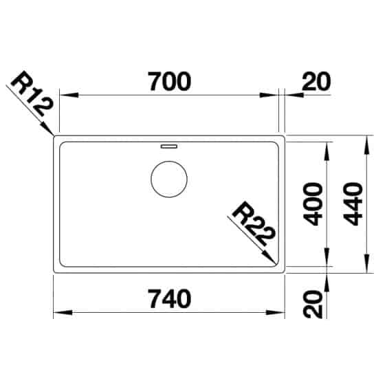 Blanco Andano 700-IF Inox InFino