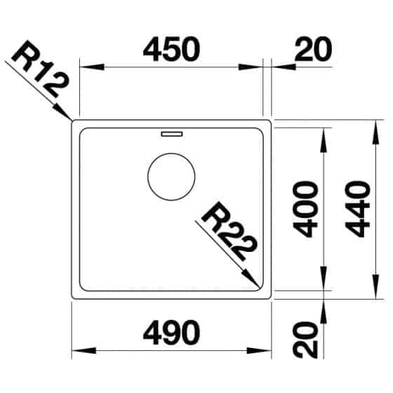 Blanco Andano 450-IF Inox InFino
