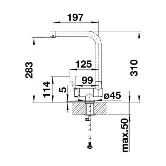 Blanco Laressa-F levier à droite