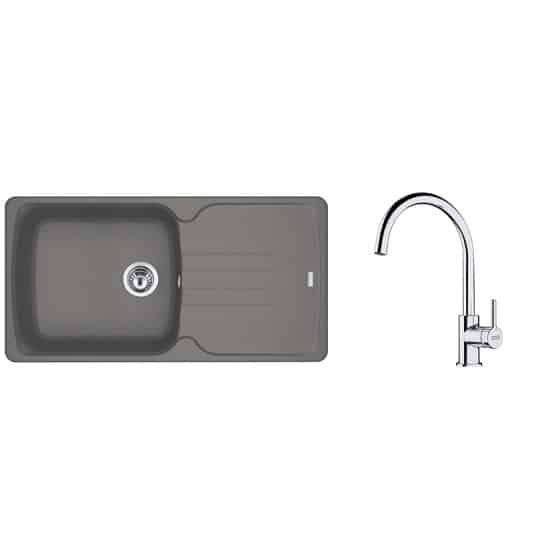 PACK Franke Antéa Fragranit AZG611-XL + Mitigeur