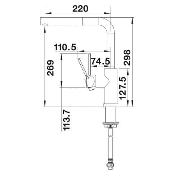 Blanco Lanora-S-F Inox Blanco Lanora-S-F Inox
