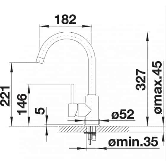 Blanco Mida Silgranit Look