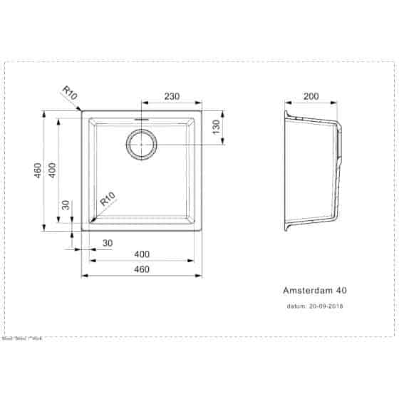 Reginox Amsterdam 40 Pure Black R34637