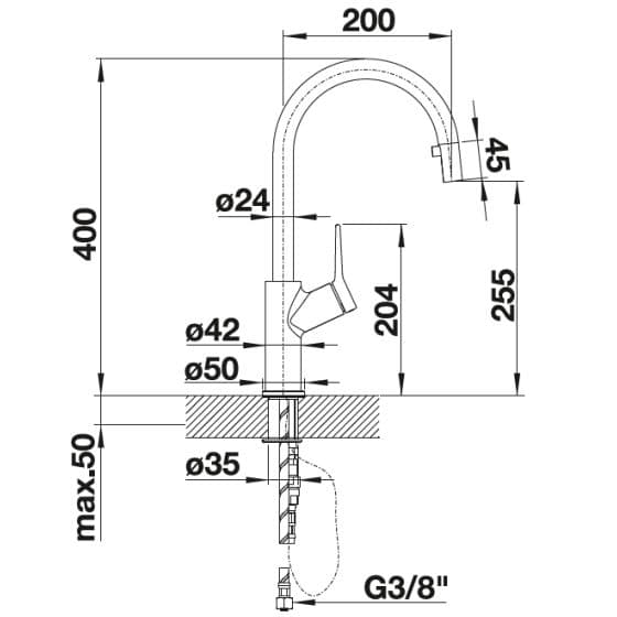 Blanco Carena-S Chrome 520767