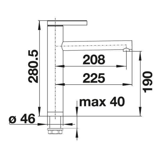 Blanco Linee Brosse aspect Mat