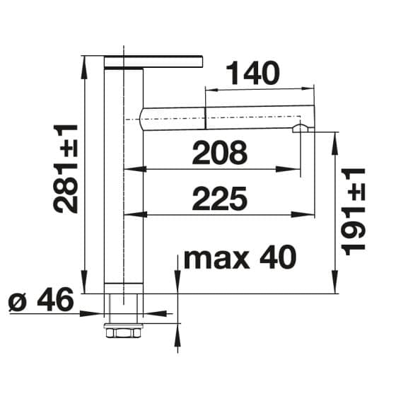 Blanco Linee-S Chrome