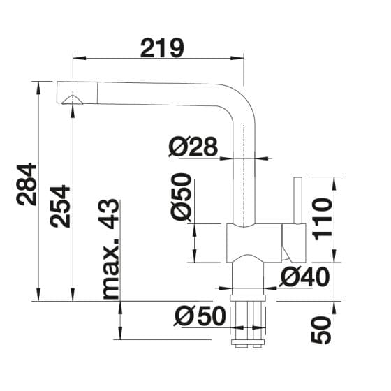 Blanco Linus-F Chrome