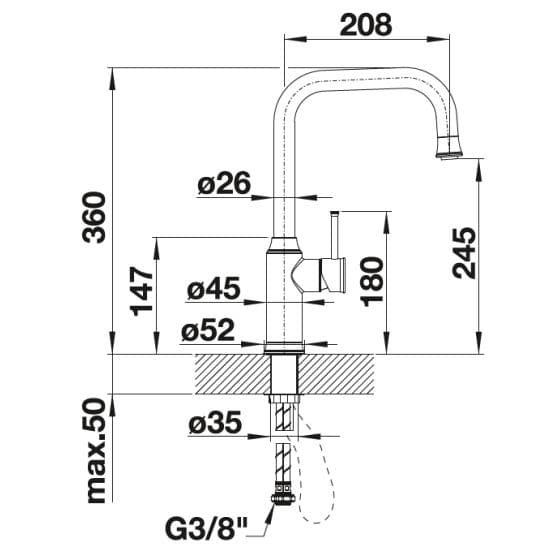 Blanco Livia-S DT HP SATIN GOLD