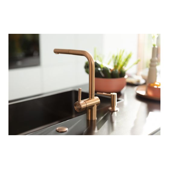 Franke Atlas Néo à douchette monojet Cuivre