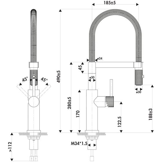 Luisina RC317DO 097 Inox Doré Clair Luisina RC317DO 097 Inox Doré Clair