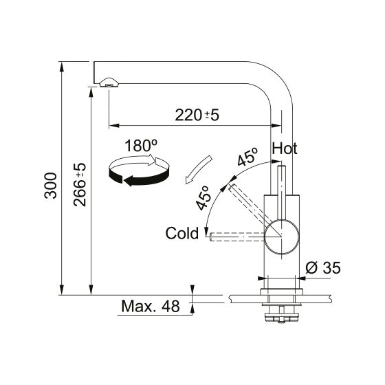 Franke Smart Glenda Inox à bec Franke Smart Glenda Inox à bec
