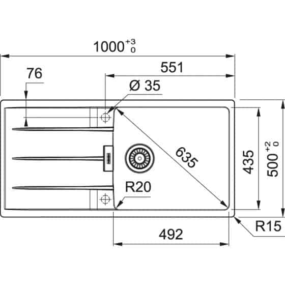 Franke Centro Fragranit+ CNG611-XL