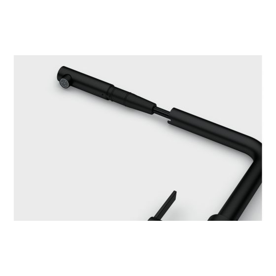 Franke Maris Slim L Noir Mat à douchette