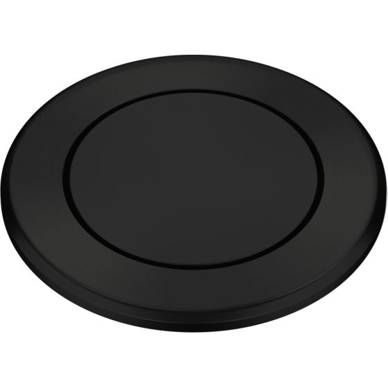 Bouton push Franke Noir Mat