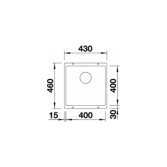 Blanco Subline 400-U Silgranit