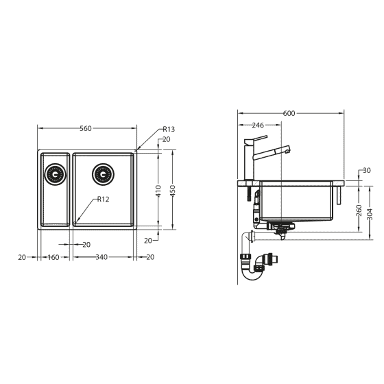 Franke Box BXX160-34-16