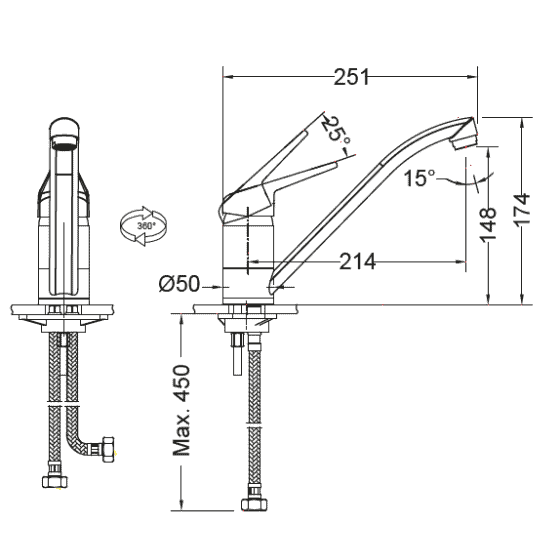 Franke Novara Plus à bec