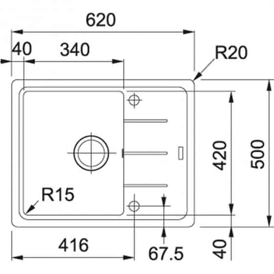 Franke Basis Fragranit+ BFG611-62 Franke Basis Fragranit+ BFG611-62
